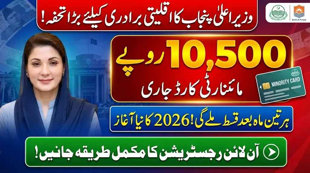 CM Punjab Minority Card 2026 10500 Balance Check & Online Application Process