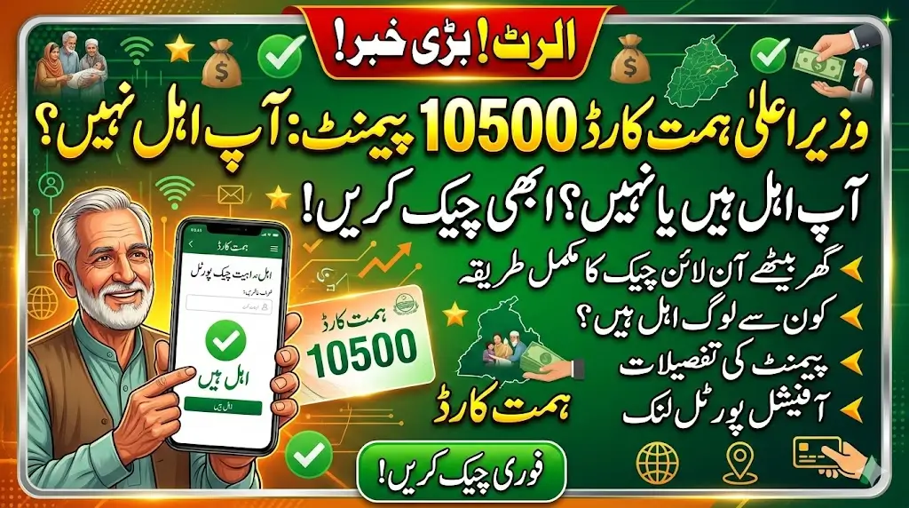 Himmat Card Package 10500 Payment Eligibility Check Online swd.punjab.gov.pk