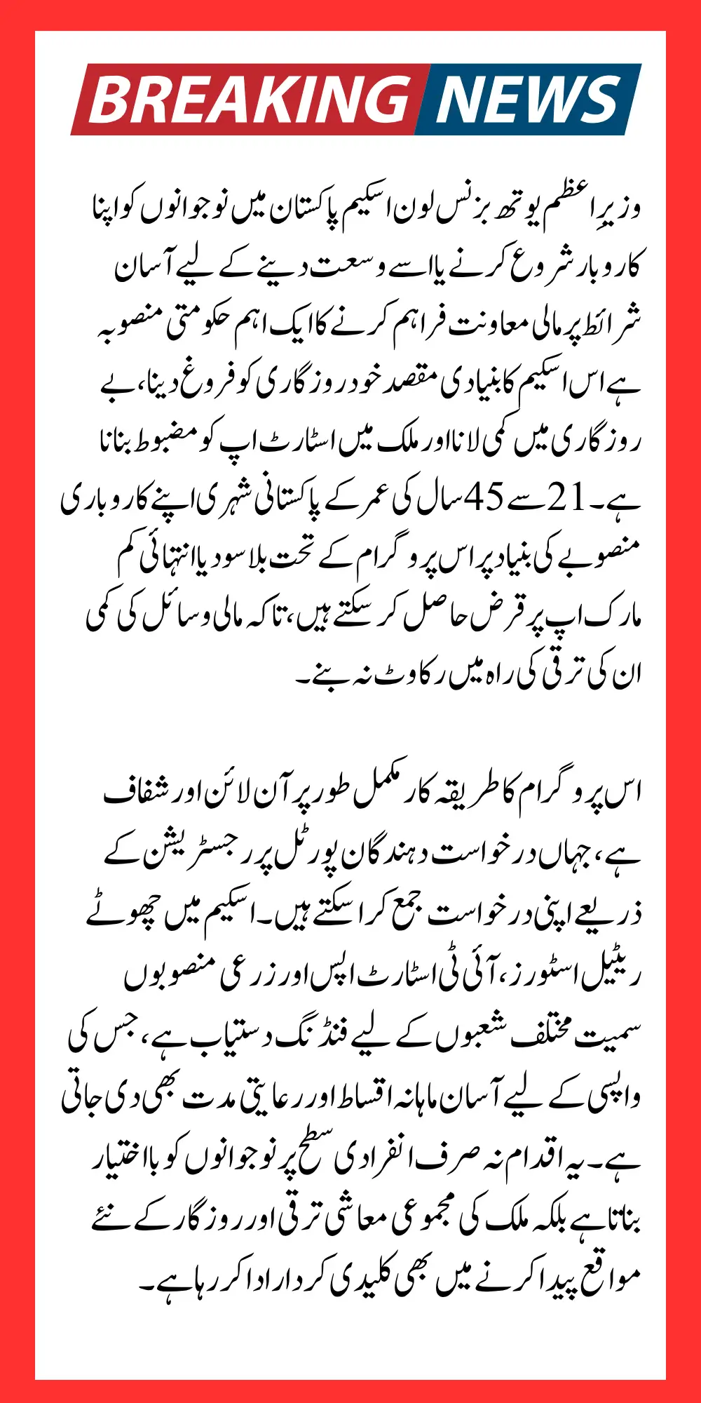 PM Youth Business Loan Scheme Step by Step Guide for Interest Free Markup Loans