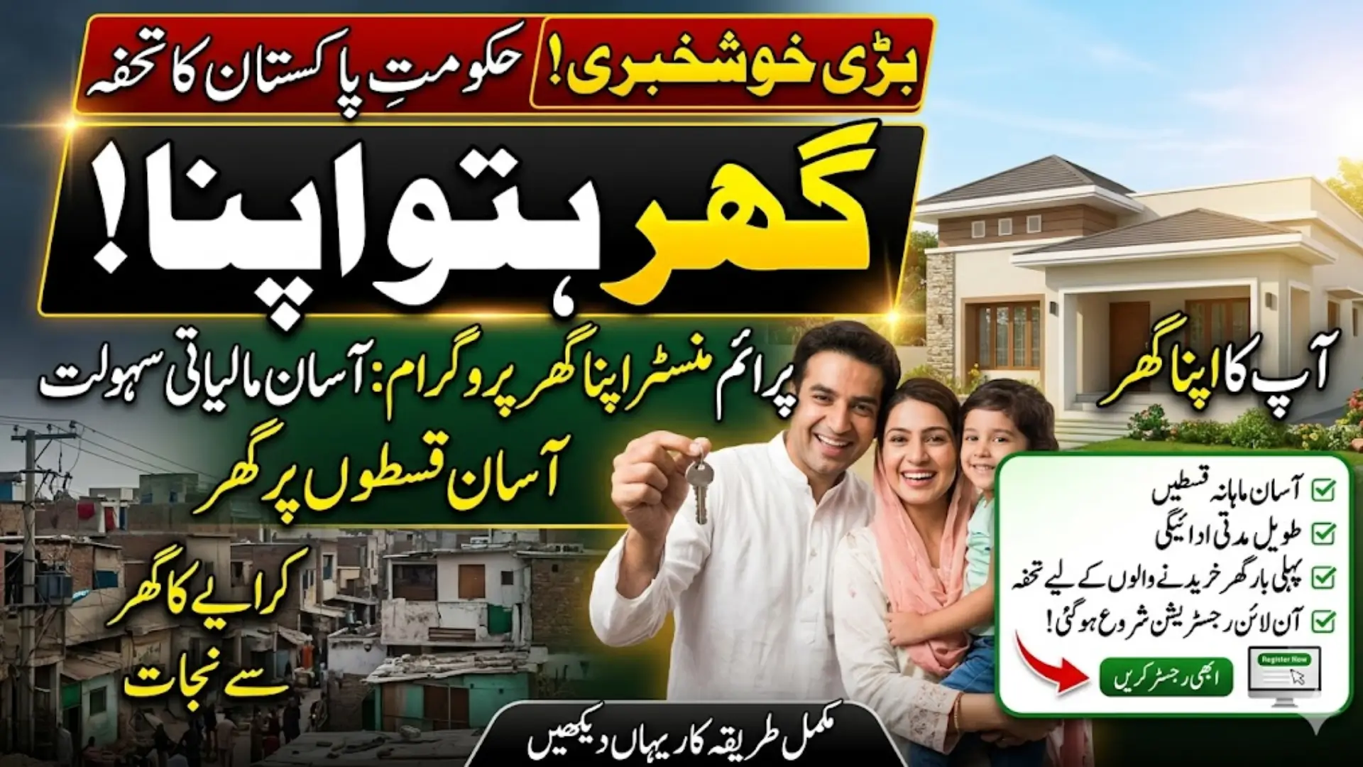 Prime Minister Shahbaz Sharif Apna Ghar Program: Ghar Hoto Apna Know How to Apply