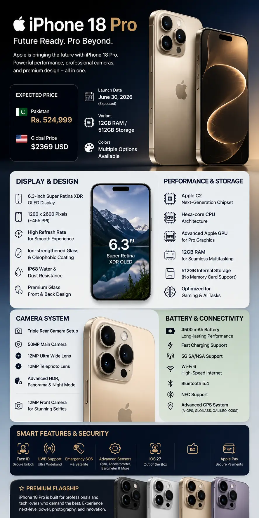 Iphone 18 Pro Price in Pakistan & Specs Full Details
