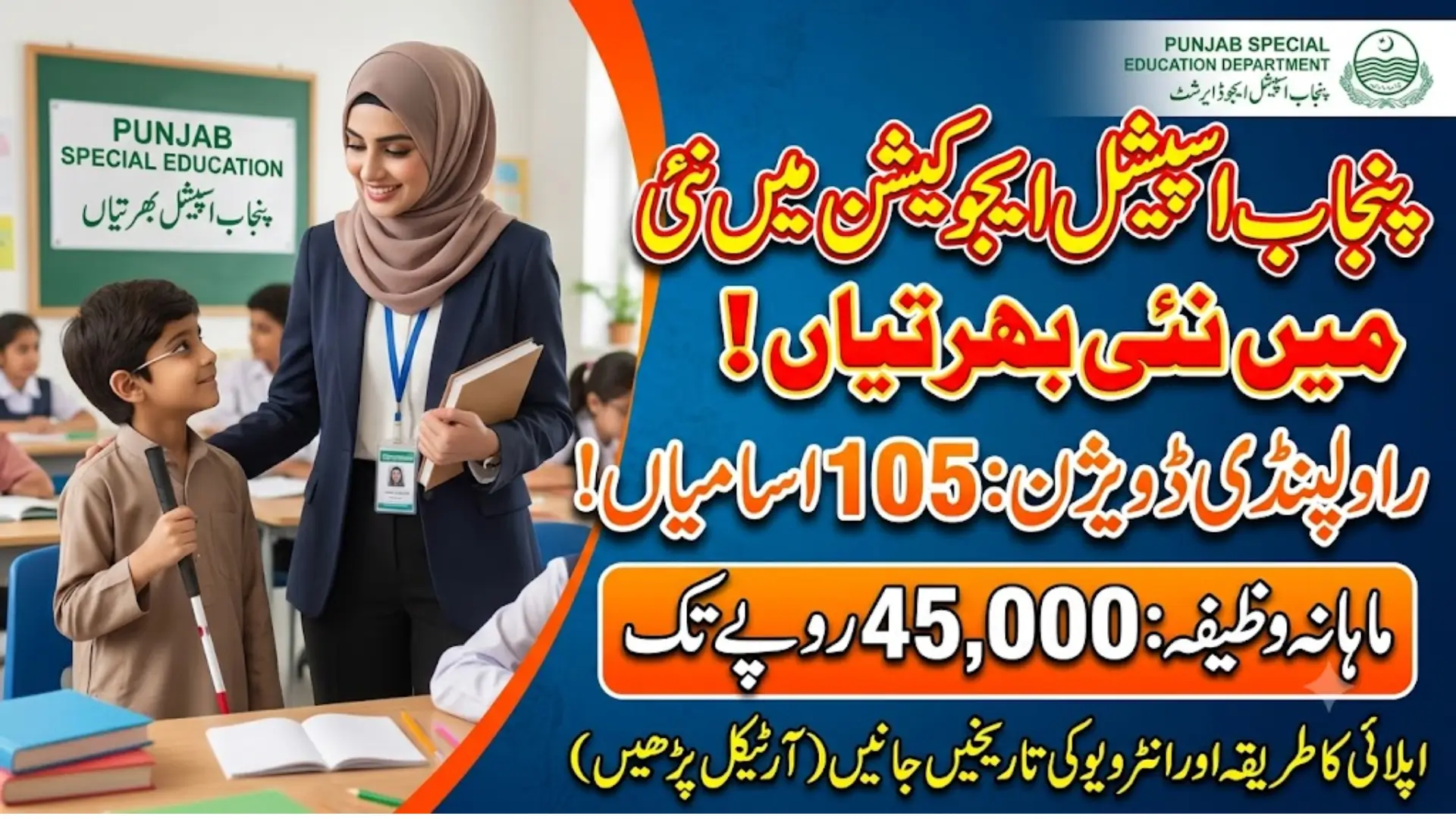 Punjab SED Opens New STI Teaching Jobs Across Rawalpindi Division